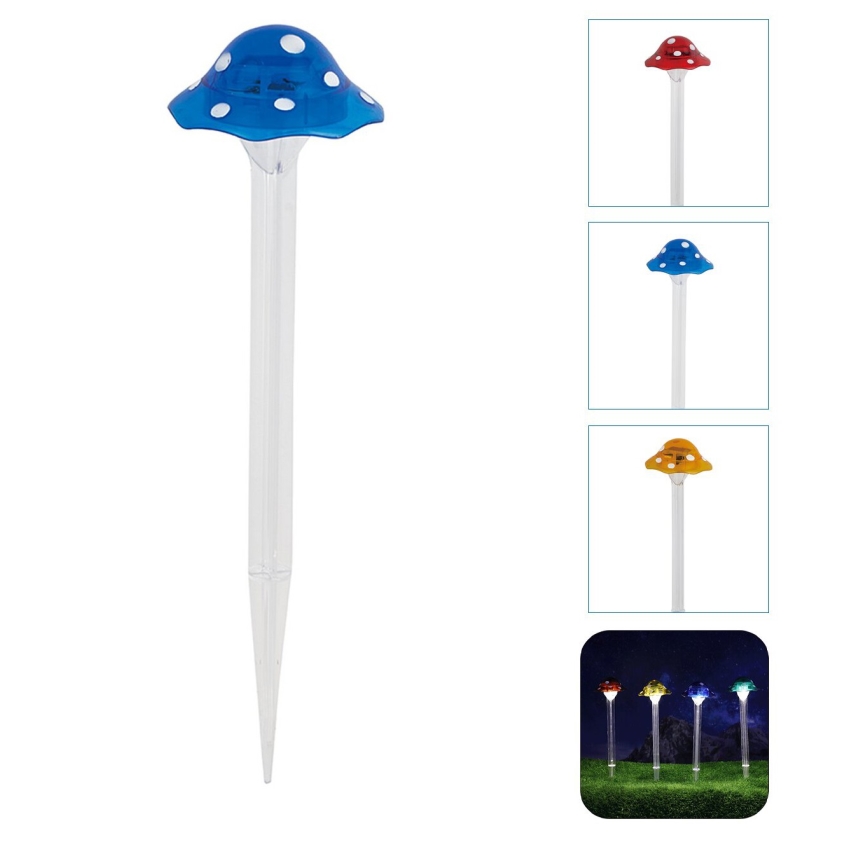 Aigostar - LED Solarna svjetiljka LED/0,006W/1,2V 100 mAh 2700K IP44 plava