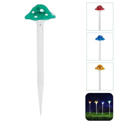 Aigostar - LED Solarna svjetiljka LED/0,006W/1,2V 100 mAh 2700K IP44 zelena