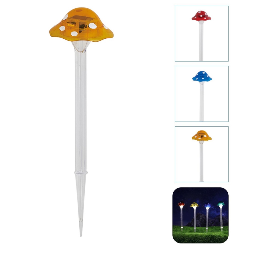Aigostar - LED Solarna svjetiljka LED/0,006W/1,2V 100 mAh 2700K IP44 žuta