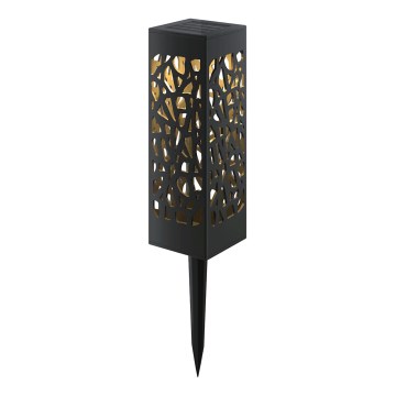Aigostar - LED solarna svjetiljka LED/0,006W/1,2V 100 mAh 28,5 cm crna 3000K IP44