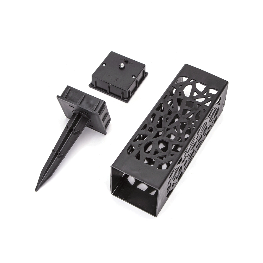 Aigostar - LED solarna svjetiljka LED/0,006W/1,2V 100 mAh 28,5 cm crna 3000K IP44