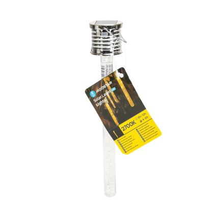 Aigostar - LED Solarna svjetiljka LED/0,006W/1,2V krom 2700K IP44 40 mAh