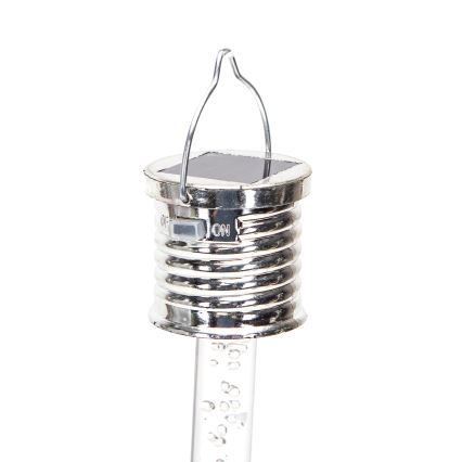 Aigostar - LED Solarna svjetiljka LED/0,006W/1,2V krom 40 mAh 6500K IP44