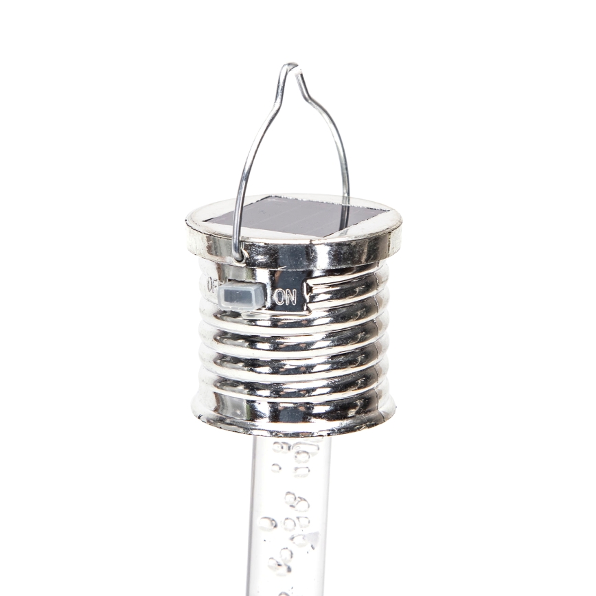 Aigostar - LED Solarna svjetiljka LED/0,006W/1,2V krom 40 mAh 6500K IP44