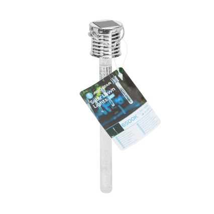 Aigostar - LED Solarna svjetiljka LED/0,006W/1,2V krom 40 mAh 6500K IP44
