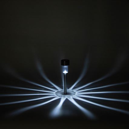 Aigostar - LED solarna svjetiljka LED/2V IP44 40 mAh matni krom