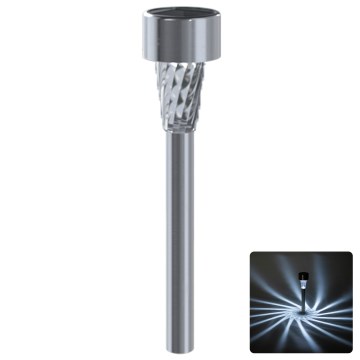 Aigostar - LED solarna svjetiljka LED/2V IP44 40 mAh matni krom