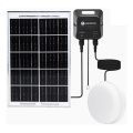 Aigostar - LED solarna svjetiljka LED/70W/12V 6000 mAh 6500K IP65 promjer 20,5 cm + daljinski upravljač