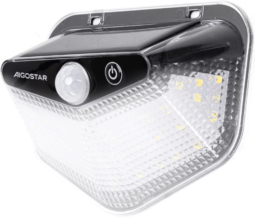Aigostar - LED solarna svjetiljka sa senzorom LED/3,7V 6500K 500 mAh IP65 crna