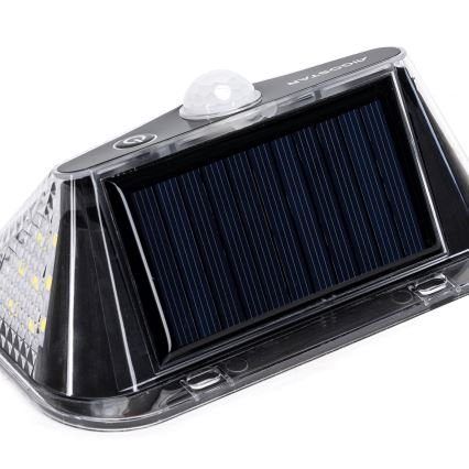 Aigostar - LED solarna svjetiljka sa senzorom LED/3,7V 6500K 500 mAh IP65 crna