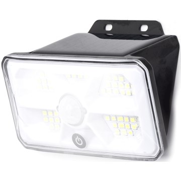 Aigostar - LED solarna svjetiljka sa senzorom LED/3,7V 6500K 500 mAh IP65 crna