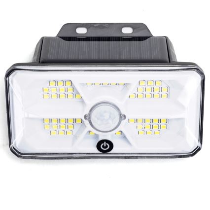 Aigostar - LED solarna svjetiljka sa senzorom LED/3,7V 6500K 500 mAh IP65 crna