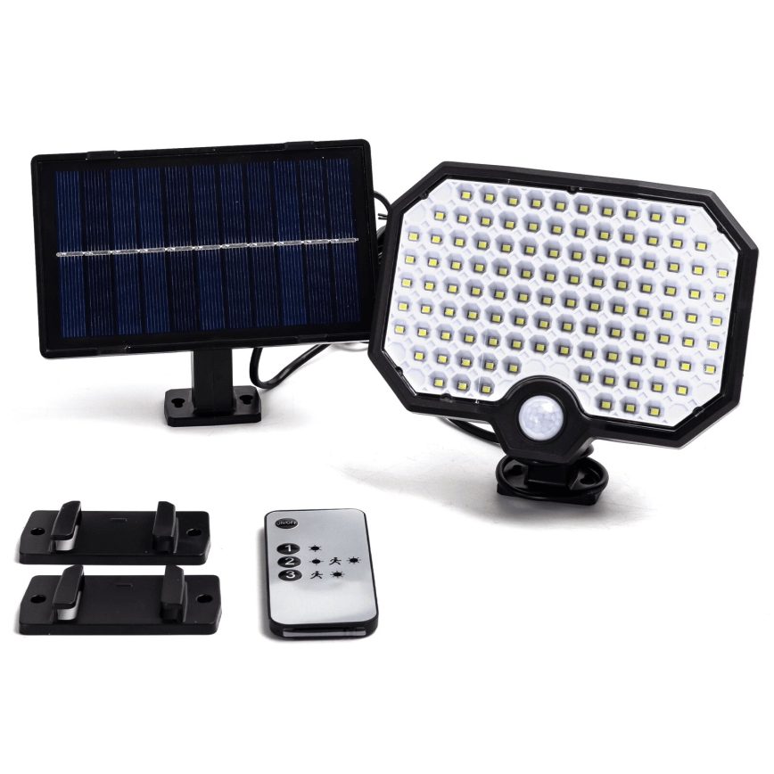 Aigostar - LED Solarna svjetiljka sa senzorom pokreta LED/2,4W/3,7V IP65
