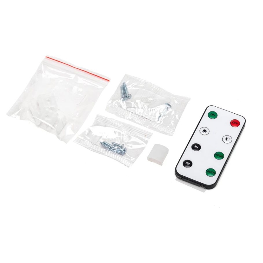 Aigostar - LED prigušivačka solarne trake LED/5W/3,2V 5 m 2700K IP65 4000 mAh + daljinski upravljač