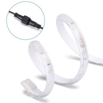 Aigostar - LED prigušivačka solarne trake LED/5W/3,2V 5 m 6500K IP65 4000 mAh + daljinski upravljač