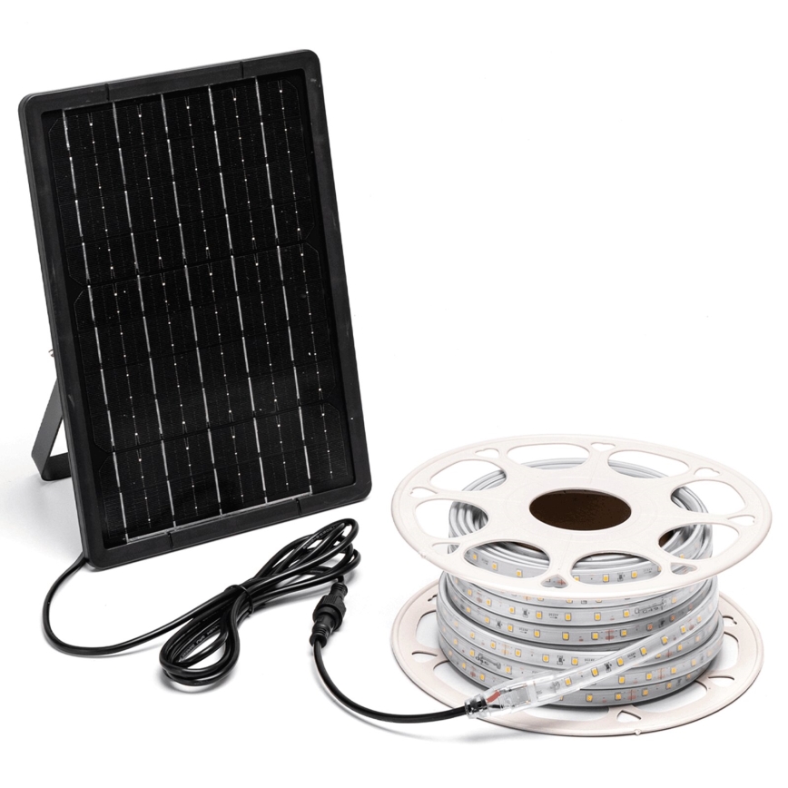 Aigostar - Dimabilna solarna LED traka LED/20W/3,2V 20 m 6500K IP65 + daljinski upravljač