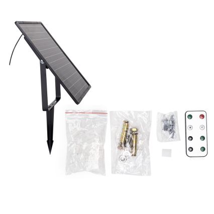 Aigostar - Dimabilna solarna LED traka LED/20W/3,2V 20 m 6500K IP65 + daljinski upravljač