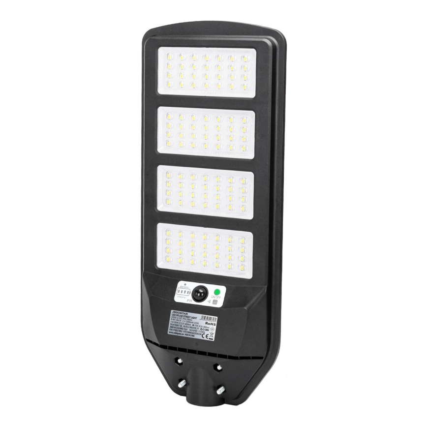 Aigostar - LED Solarna ulična svjetiljka sa senzorom LED/200W/3,2V 12000mAh IP65 6500K + daljinski upravljač