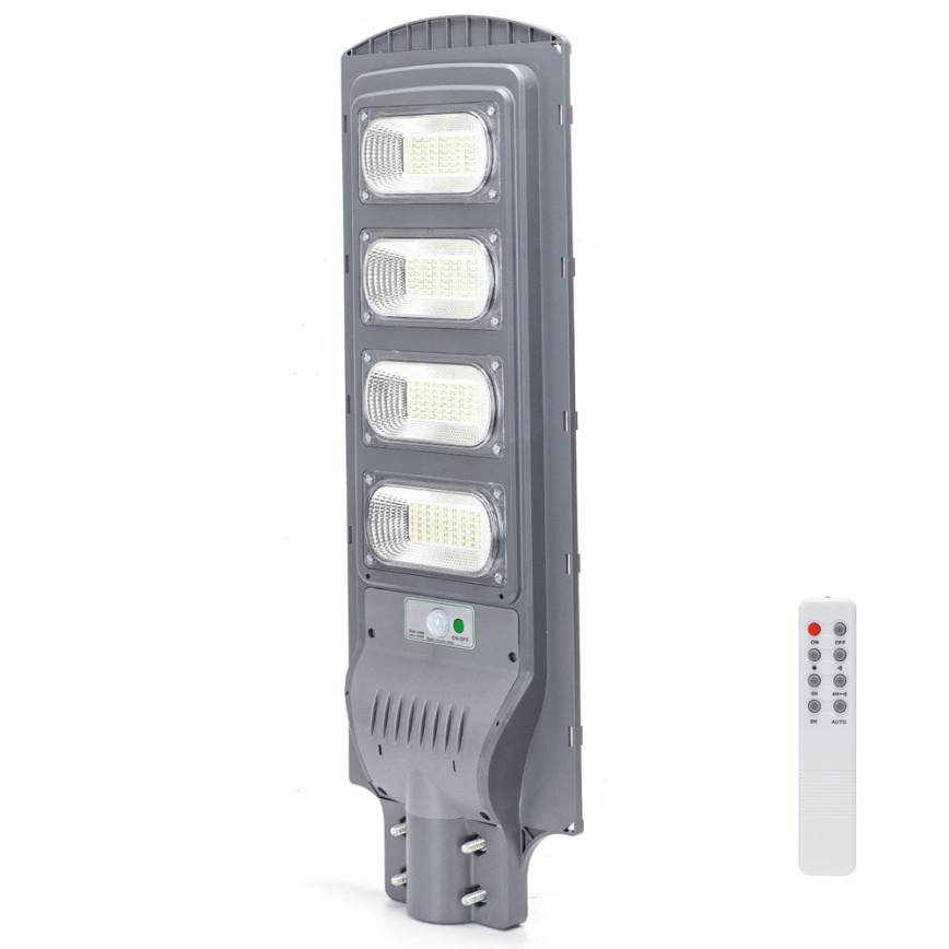Aigostar - LED Solarna ulična svjetiljka sa senzorom LED/200W/3,2V 20000mAh IP65 6500K + daljinski upravljač