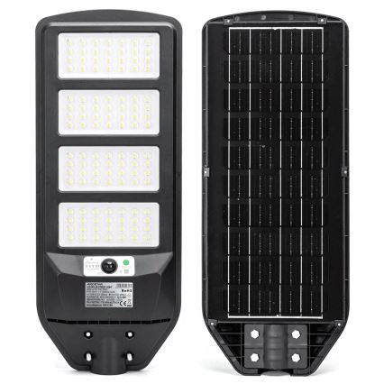 Aigostar - LED Solarna ulična svjetiljka sa senzorom LED/200W/3,2V 12000mAh IP65 6500K + daljinski upravljač