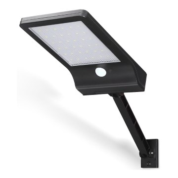 Aigostar - LED Solarna ulična svjetiljka sa senzorom LED/3W/3,7V1800 mAh IP44 3000/4000/5000K + daljinski upravljač
