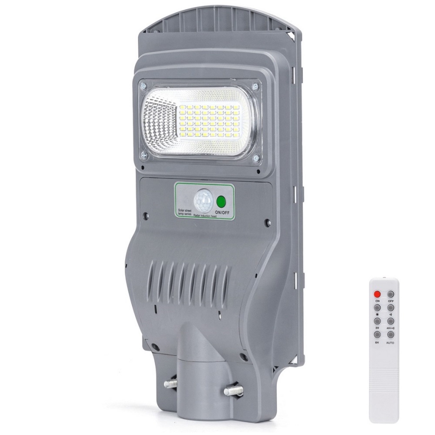 Aigostar - LED Solarna ulična svjetiljka sa senzorom LED/50W/3,2V 5000mAh IP65 6500K + daljinski upravljač