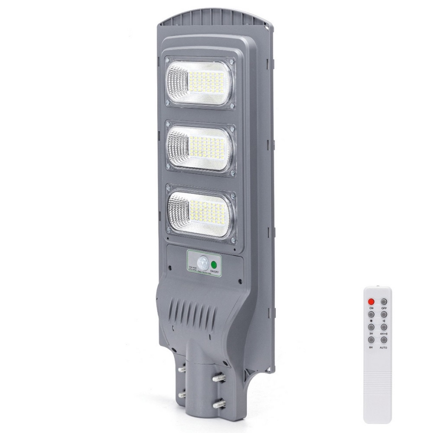 Aigostar - LED Solarna ulična svjetiljka sa senzorom pokreta i dana/noći LED/150W/3,2V 15000mAh IP65 6500K + daljinski upravljač