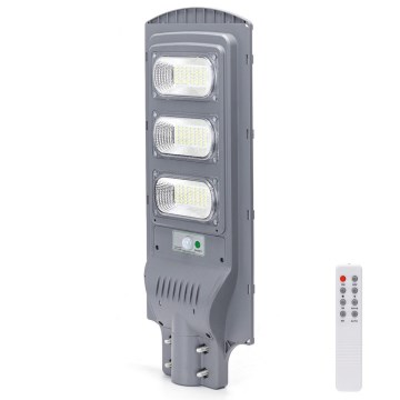 Aigostar - LED solarna ulična svjetiljka sa senzorom pokreta i sumraka LED/150W/3,2V 15000mAh IP65 6500K + daljinski upravljač