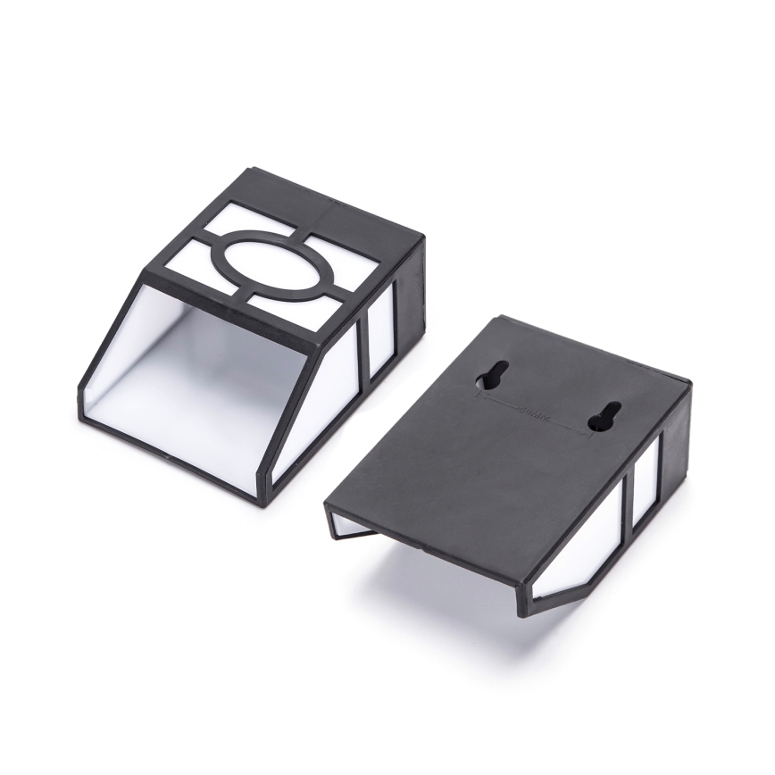 Aigostar - LED Solarna zidna svjetiljka LED/0,006W/1,2V 100 mAh 2700K IP44 crna