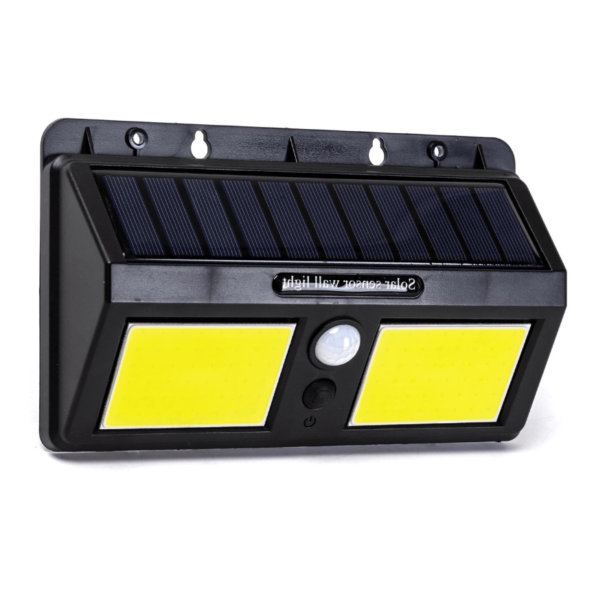 Aigostar - LED Solarna zidna svjetiljka sa senzorom LED/20W/5,5V 2400 mAh 6500K IP65