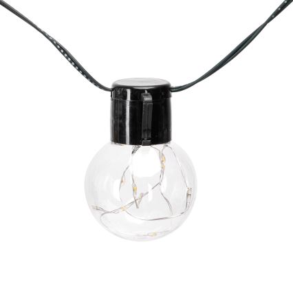 Aigostar - LED Solarne božićne lampice 20xLED/8 funkcija 11,5m IP65 topla bijela