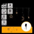 Aigostar - LED solarni božićni lanac 120xLED/8 funkcija 3x0,6m 500 mAh IP65 topla bijela