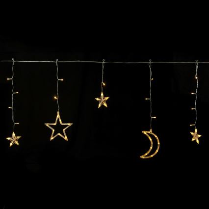 Aigostar - LED solarni božićni lanac 120xLED/8 funkcija 3x0,6m 500 mAh IP65 topla bijela