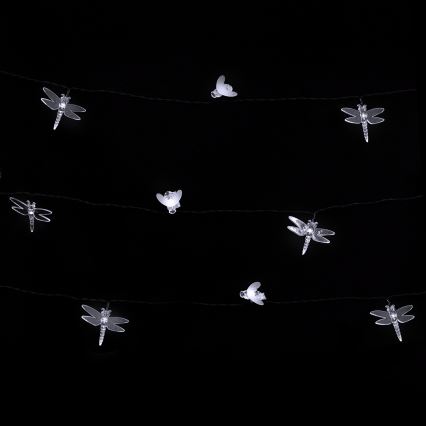 Aigostar - LED solarni dekorativni niz 50xLED/8 funkcija 10 m 800 mAh IP65 hladno bijela