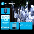 Aigostar - LED Solarni dekorativni lanac 50xLED/8 funkcija 12m IP65 hladna bijela