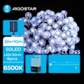 Aigostar - LED Solarni dekorativni lanac 50xLED/8 funkcija 12m IP65 hladna bijela