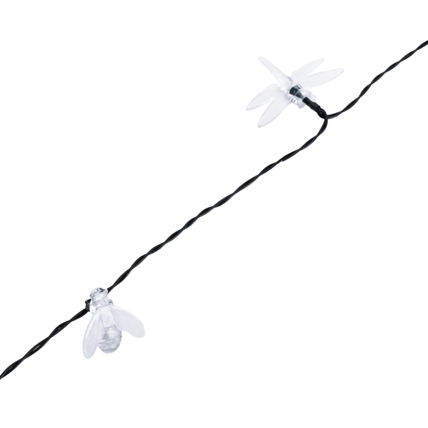 Aigostar - LED solarni dekorativni lanac 50xLED/8 funkcija 10 m 800 mAh IP65 hladno bijela