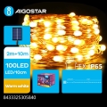 Aigostar - LED solarni lanac 100x LED / 8 funkcija, 12 m, 800 mAh, IP65, topla bijela