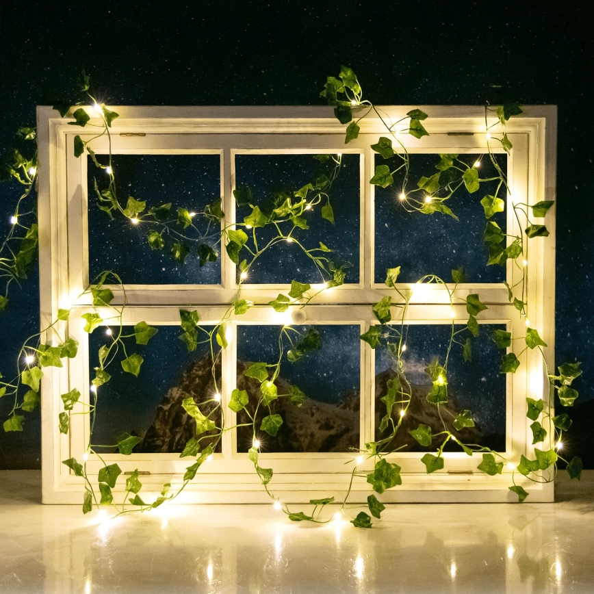 Aigostar - LED Solarni lanac 100xLED/12m IP65 topla bijela bršljan