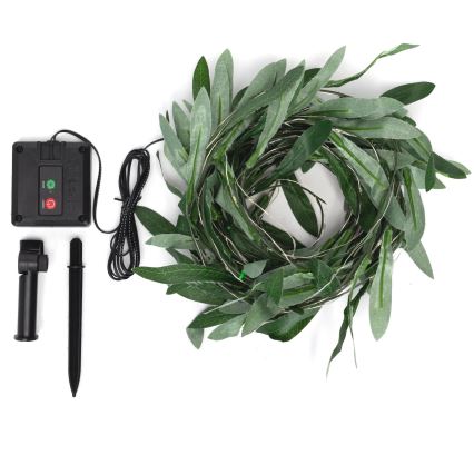 Aigostar - LED Solarni lanac 100xLED/12m IP65 topla bijela olive