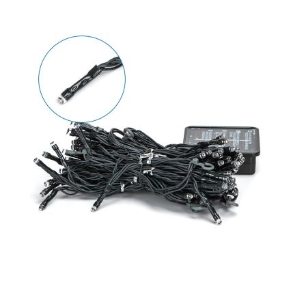 Aigostar - LED solarni niz 100xLED/8 funkcija 4x1m 800 mAh IP65 hladno bijela