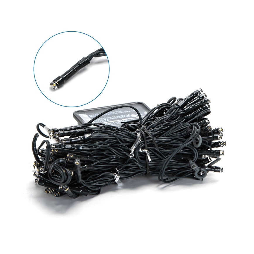 Aigostar - LED solarni lanac 100xLED/8 funkcija 4x1m IP65 topla bijela 800 mAh