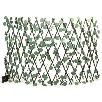Aigostar - LED Solarni lanac 102xLED/2x0,7m IP65 topla bijela eukaliptus