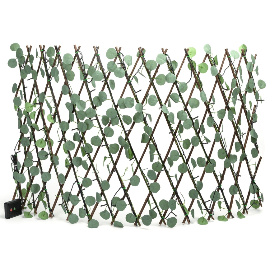 Aigostar - LED Solarni lanac 102xLED/2x0,7m IP65 topla bijela eukaliptus