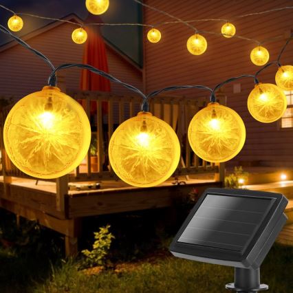 Aigostar - LED Solarni lanac 10xLED/3,8m IP44 topla bijela