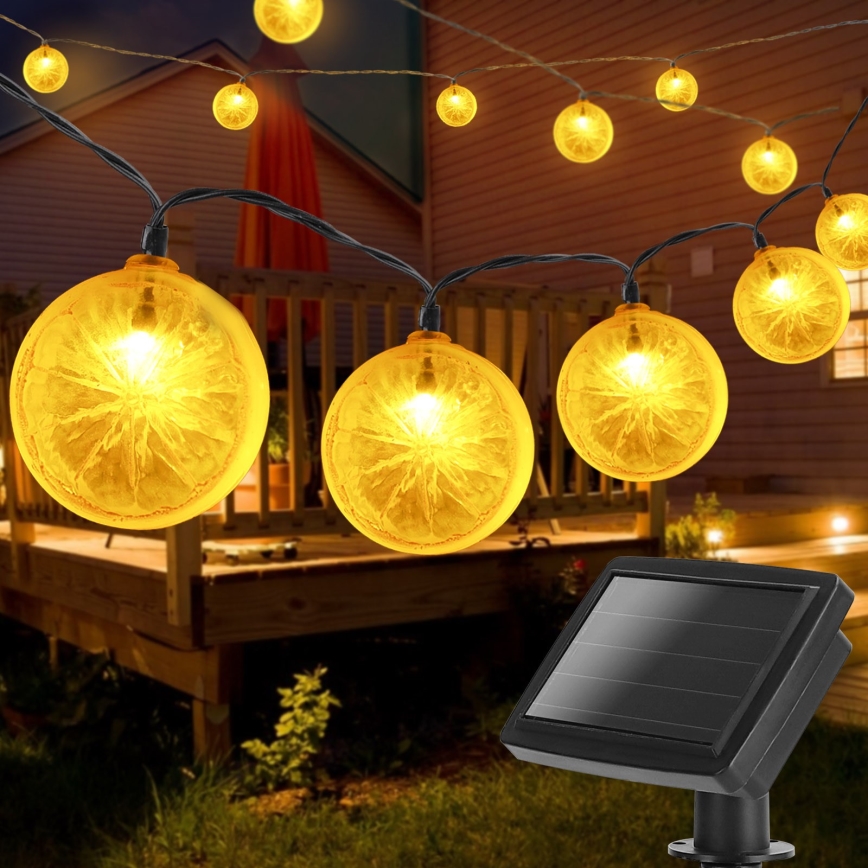 Aigostar - LED Solarni lanac 10xLED/3,8m IP44 600 mAh topla bijela