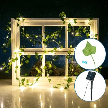 Aigostar - LED Solarni lanac 50xLED/7m IP65 topla bijela bršljan