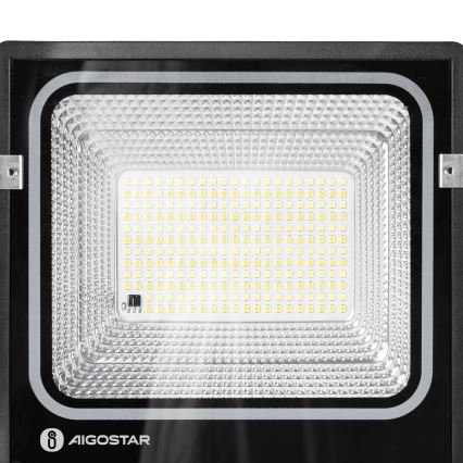 Aigostar - LED Solarni reflektor LED/100W/3,2V 2000mAh 3000K/4000K/6500K IP66 + daljinski upravljač