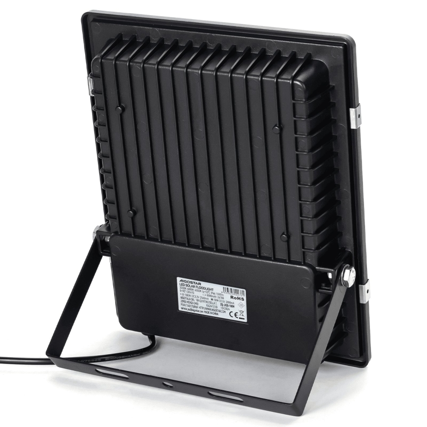 Aigostar - LED Solarni reflektor LED/100W/3,2V 2000mAh 3000K/4000K/6500K IP66 + daljinski upravljač