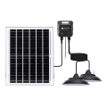 Aigostar - LED solarni luster 2xLED/70W/12V 12000 mAh 6500K IP65 Ø 23,5 cm + daljinsko upravljanje